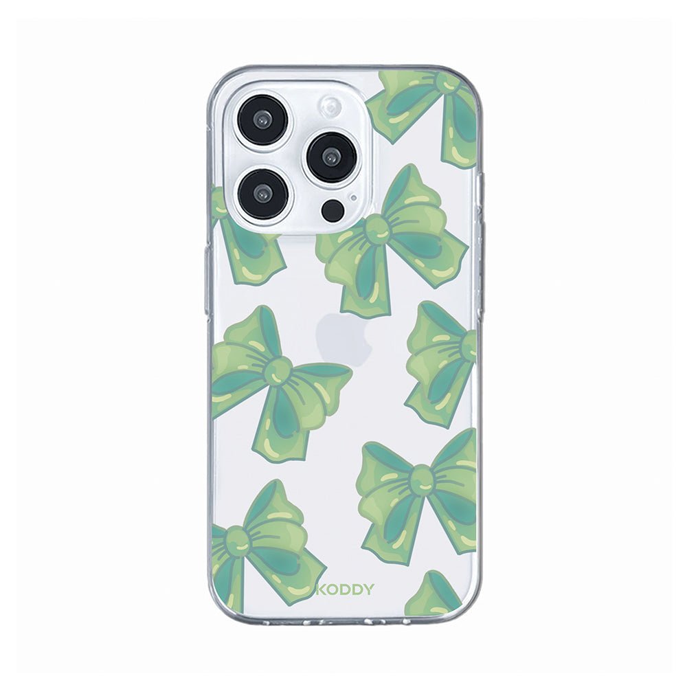 Cute Green Fluffy Ribbon Bows Phone Case