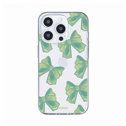 Cute Green Fluffy Ribbon Bows Phone Case