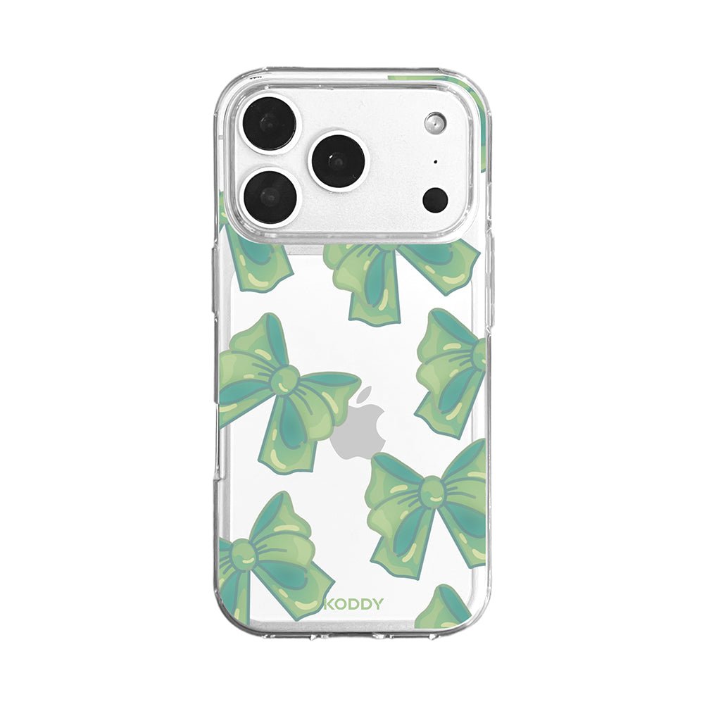 Cute Green Fluffy Ribbon Bows Phone Case