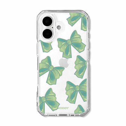 Cute Green Fluffy Ribbon Bows Phone Case