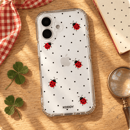 Cute Ladybird Polka Dot Phone Case-KODDY aesthetic iphone case UK