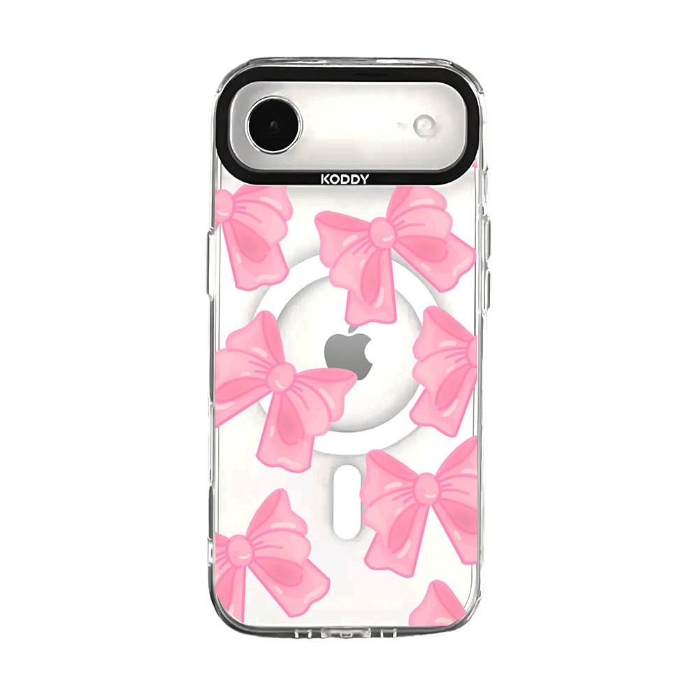 Cute Pink Fluffy Ribbon Bows iPhone Case - KODDY