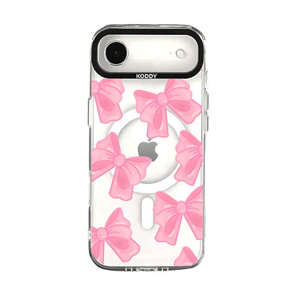 Cute Pink Fluffy Ribbon Bows iPhone Case - KODDY