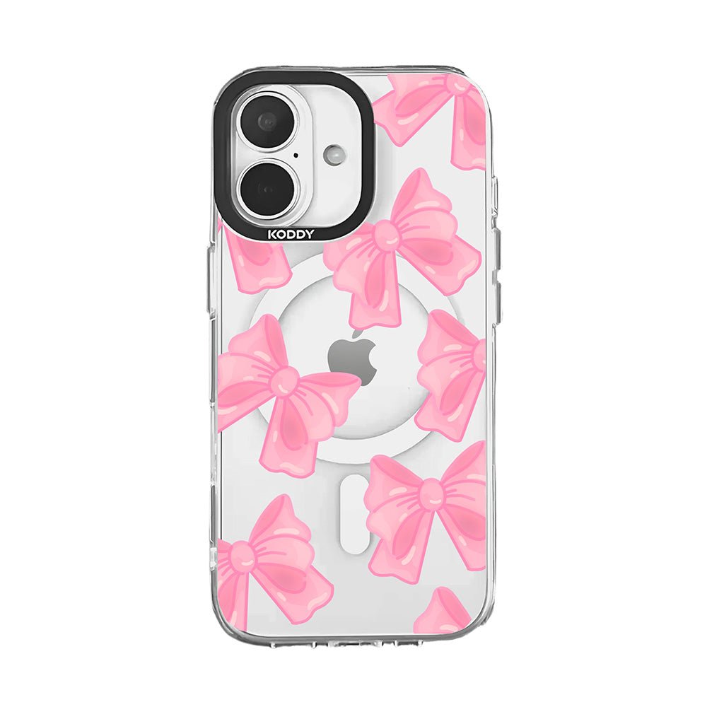 Cute Pink Fluffy Ribbon Bows iPhone Case - KODDY