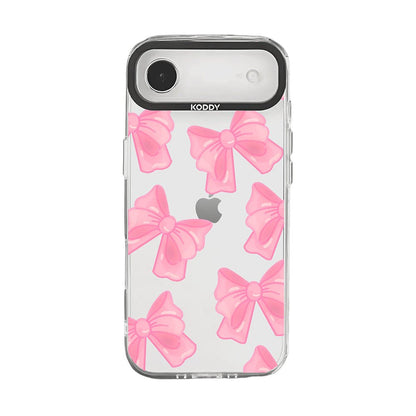 Cute Pink Fluffy Ribbon Bows iPhone Case - KODDY