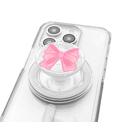 Cute Pink Fluffy Ribbon Phone Grip - KODDY
