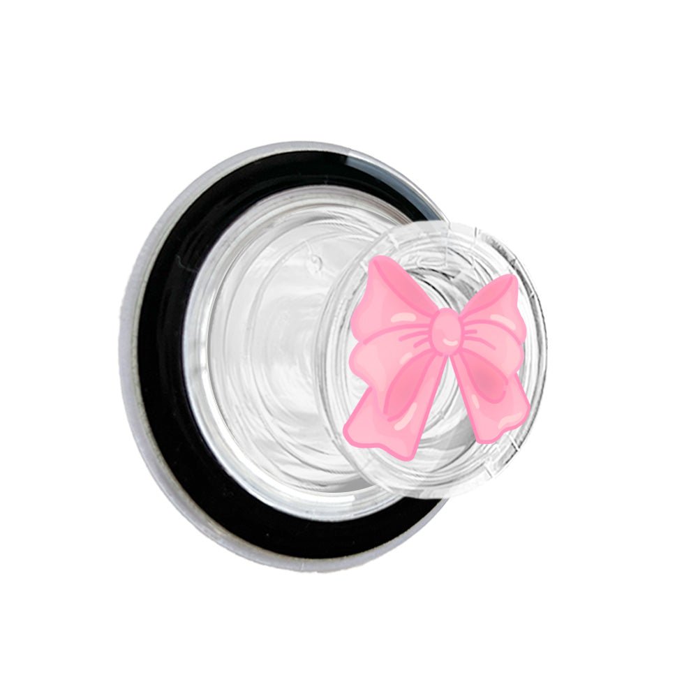 Cute Pink Fluffy Ribbon Phone Grip-KODDY
