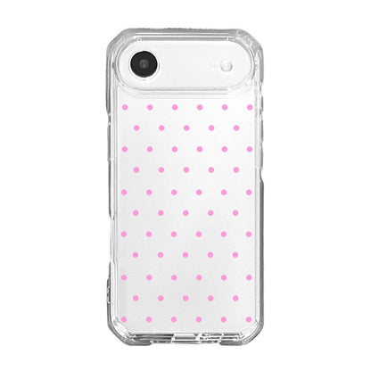 Cute Pink Polka Dot Clear Phone Case - KODDY