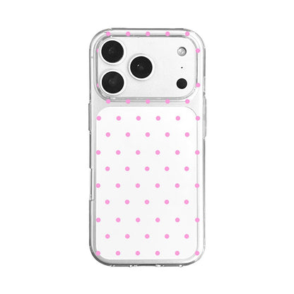 Cute Pink Polka Dot Clear Phone Case - KODDY aesthetic iphone case UK