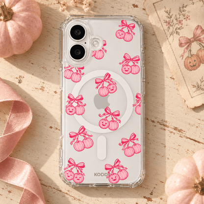 Cute Pumpkin Bow Halloween Phone Case-KODDY aesthetic iphone case UK