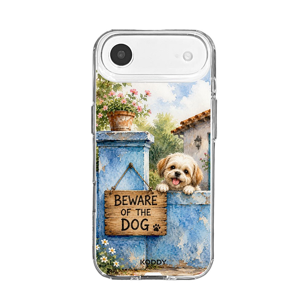 Cute Puppy Beware of the Dog Watercolor Phone Case-KODDY aesthetic iphone case UK