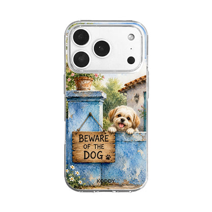 Cute Puppy Beware of the Dog Watercolor Phone Case-KODDY aesthetic iphone case UK