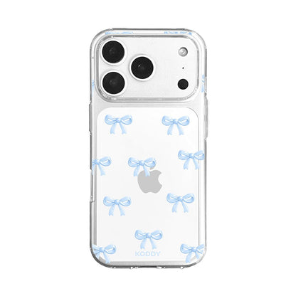 Cute Sky Blue Ribbon Bow Pattern Phone Case