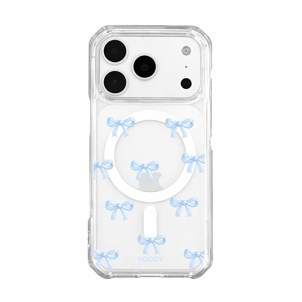 Cute Sky Blue Ribbon Bow Pattern Phone Case