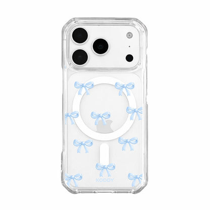 Cute Sky Blue Ribbon Bow Pattern Phone Case