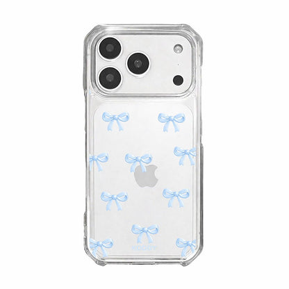 Cute Sky Blue Ribbon Bow Pattern Phone Case