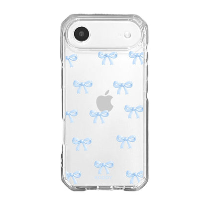 Cute Sky Blue Ribbon Bow Pattern Phone Case