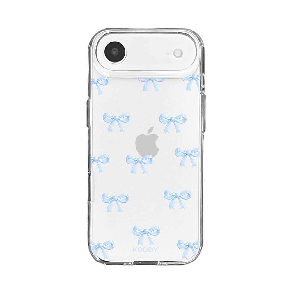 Cute Sky Blue Ribbon Bow Pattern Phone Case