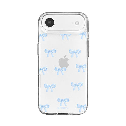 Cute Sky Blue Ribbon Bow Pattern Phone Case