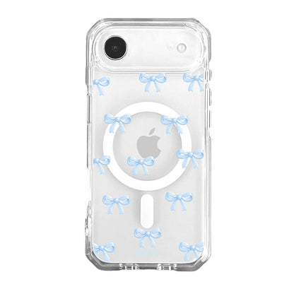 Cute Sky Blue Ribbon Bow Pattern Phone Case
