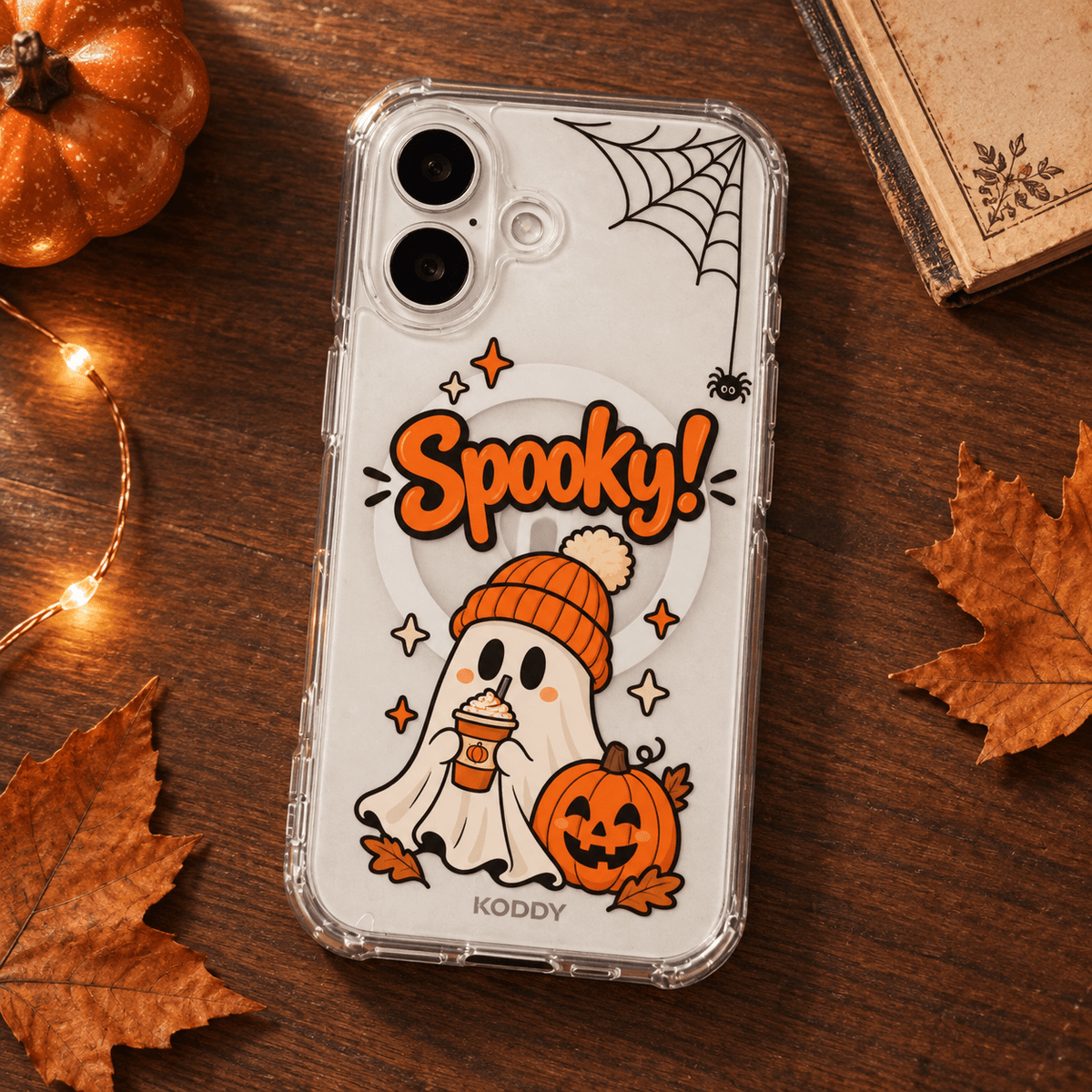 Cute Spooky Ghost Halloween Phone Case-KODDY aesthetic iphone case UK