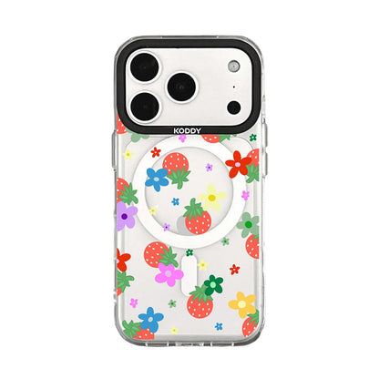 Cute Strawberry and Colourful Daisy iphone case