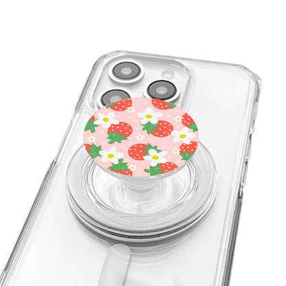 Cute Strawberry and Colourful Daisy Phone Grip - KODDY