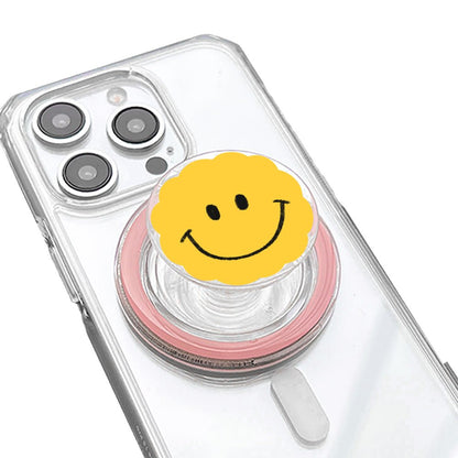 Cute & Trendy Yellow Smile Phone Grip - KODDY