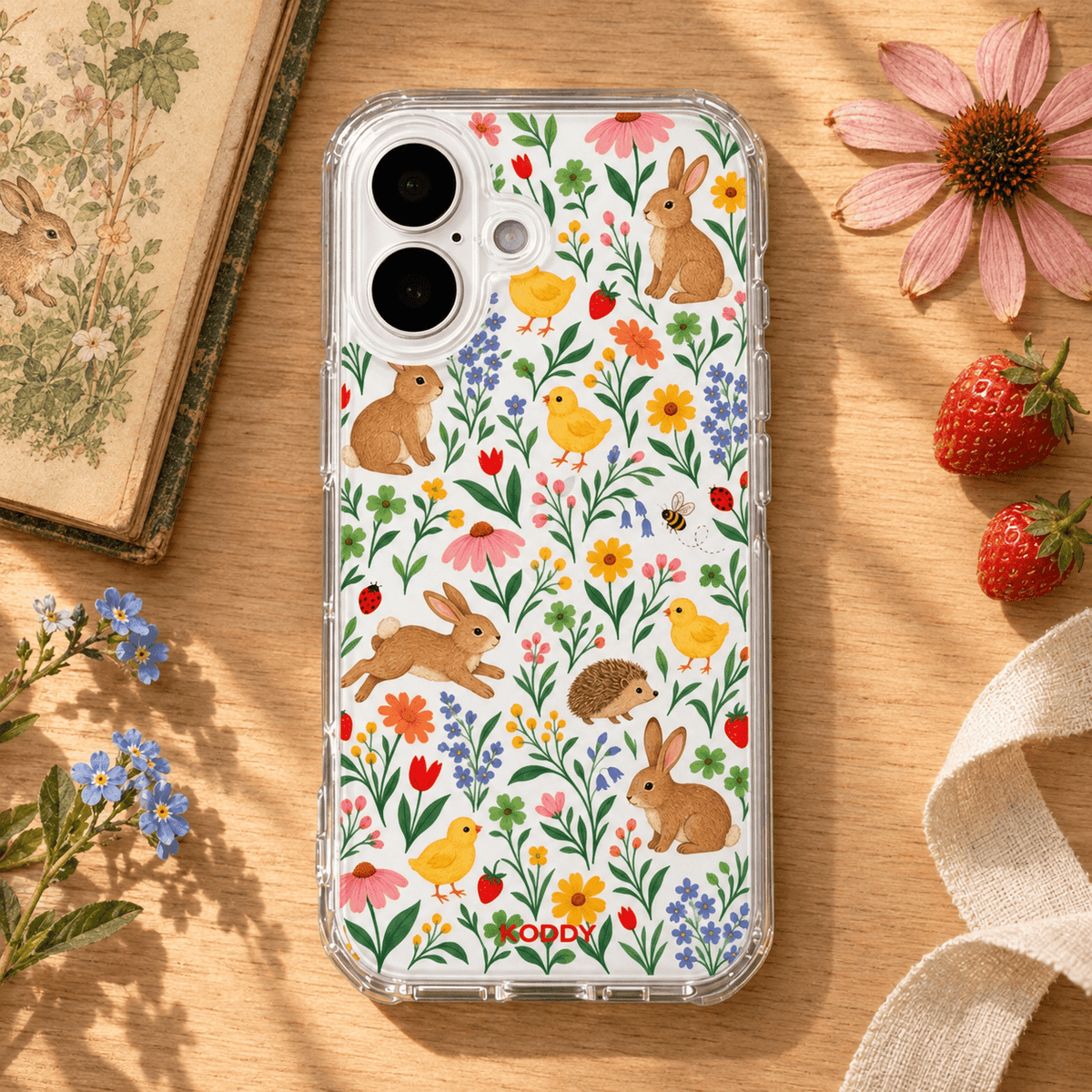 Cute Woodland Floral Phone Case-KODDY aesthetic iphone case UK