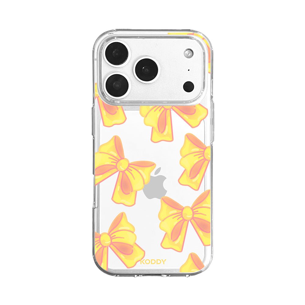 Cute Yellow Fluffy Ribbon Bows Phone Case
