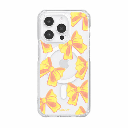 Cute Yellow Fluffy Ribbon Bows Phone Case