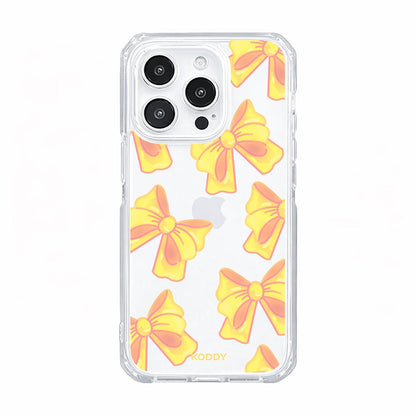 Cute Yellow Fluffy Ribbon Bows Phone Case