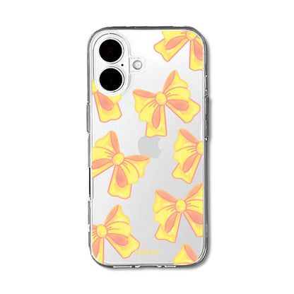 Cute Yellow Fluffy Ribbon Bows Phone Case