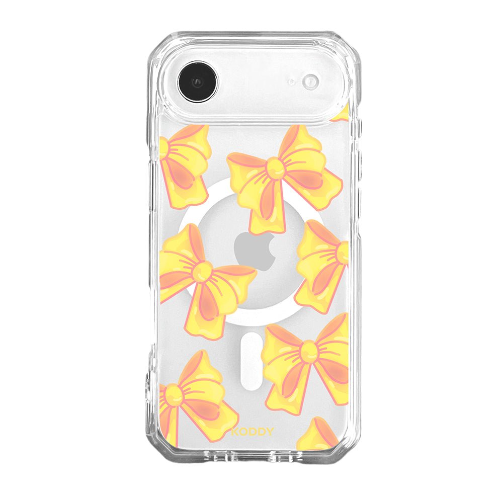 Cute Yellow Fluffy Ribbon Bows Phone Case