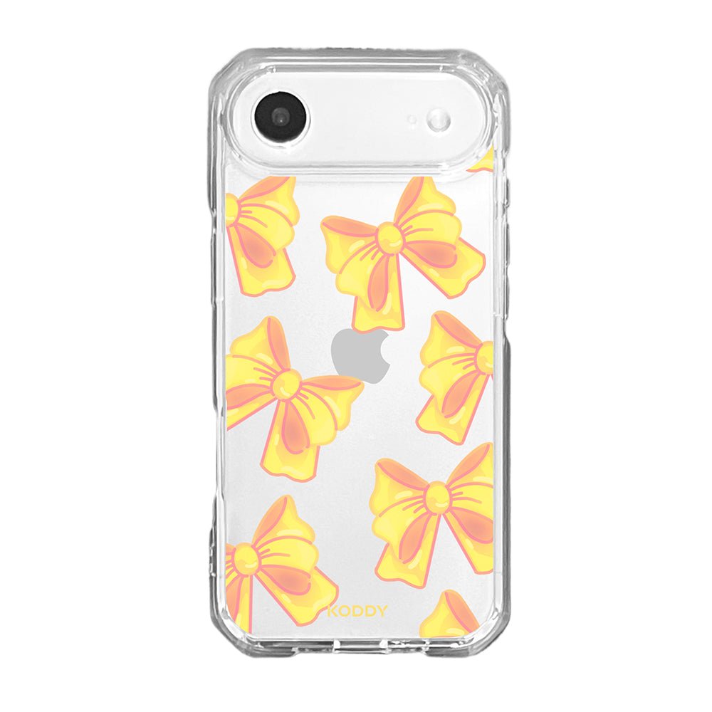 Cute Yellow Fluffy Ribbon Bows Phone Case