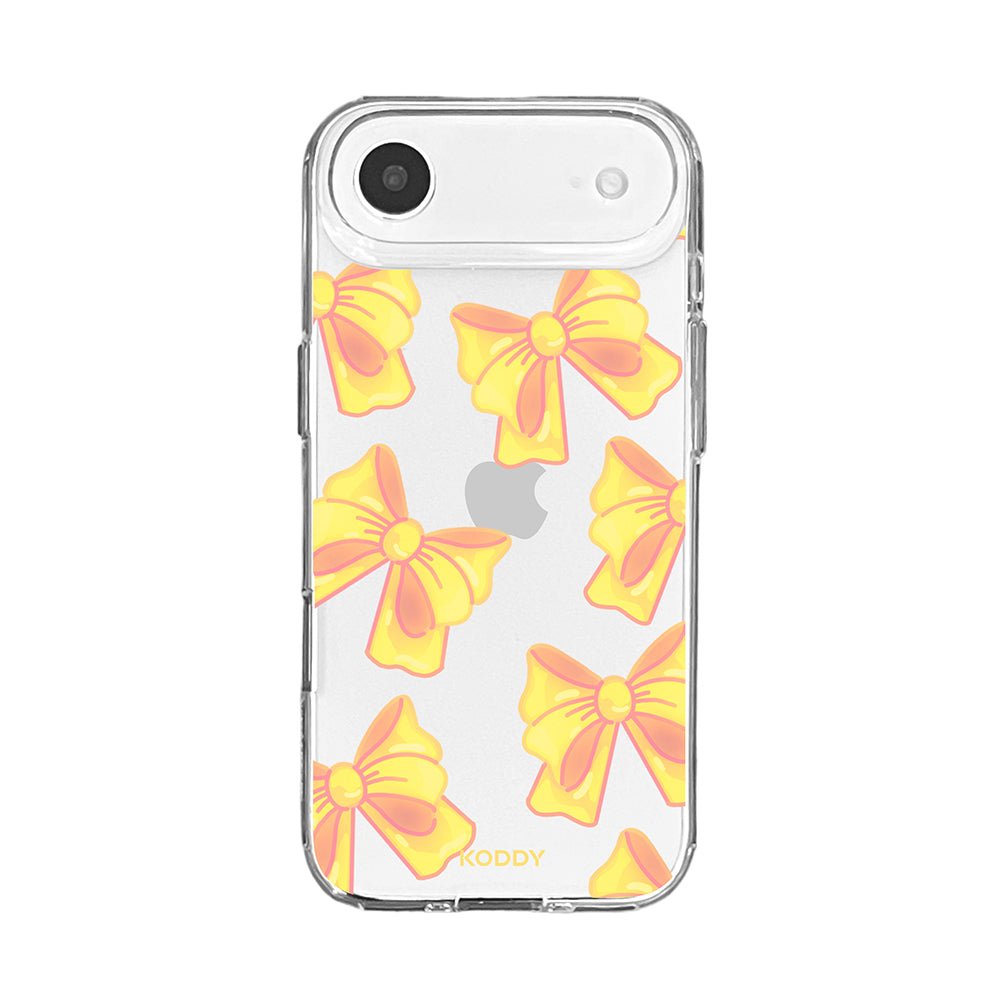 Cute Yellow Fluffy Ribbon Bows Phone Case