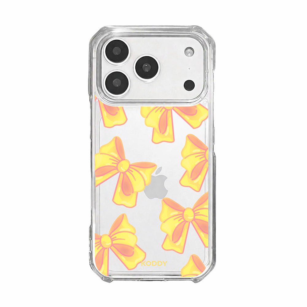 Cute Yellow Fluffy Ribbon Bows Phone Case