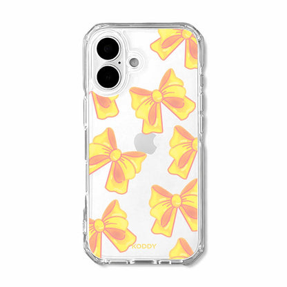 Cute Yellow Fluffy Ribbon Bows Phone Case
