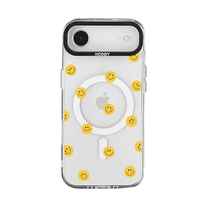 Pink Bubble Pattern Hearts iPhone Case - KODDY