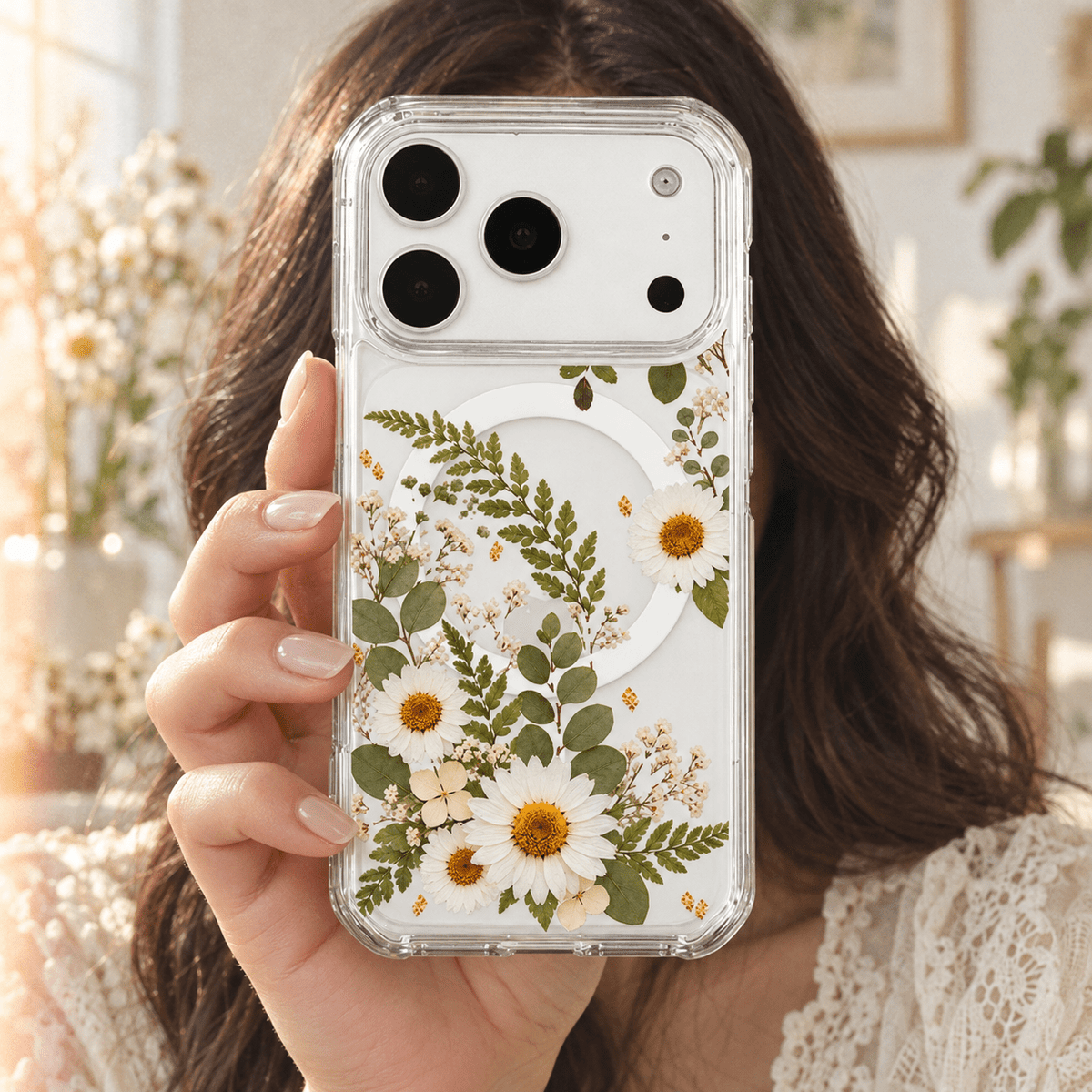 Daisy Botanical Floral Phone Case-KODDY aesthetic iphone case UK