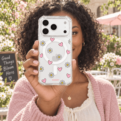 Daisy & Heart Aesthetic Phone Case-KODDY aesthetic iphone case UK