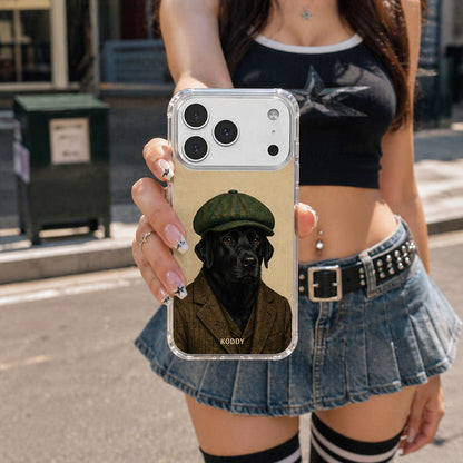 Dapper Labrador Vintage Gentleman Dog Phone Case-KODDY aesthetic iphone case UK