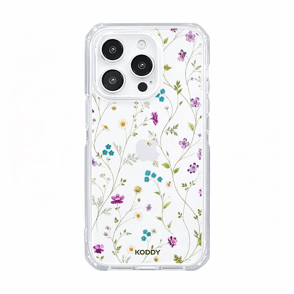 Delicate Wildflower Clear Phone Case-KODDY aesthetic iphone case UK