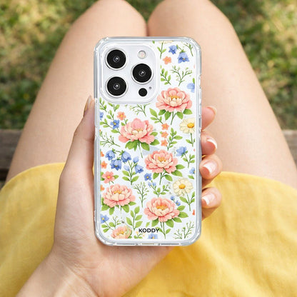 Floral Garden Clear phone case-KODDY aesthetic iphone case UK