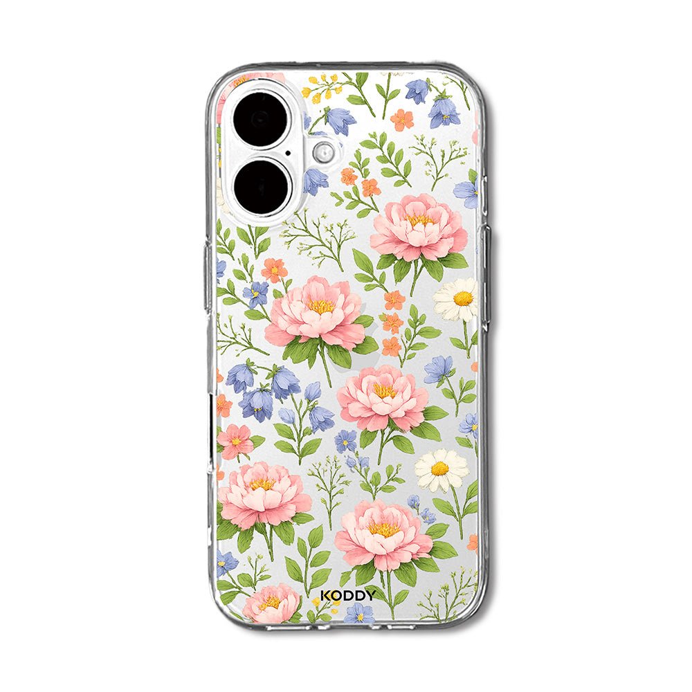 Floral Garden Clear phone case-KODDY aesthetic iphone case UK