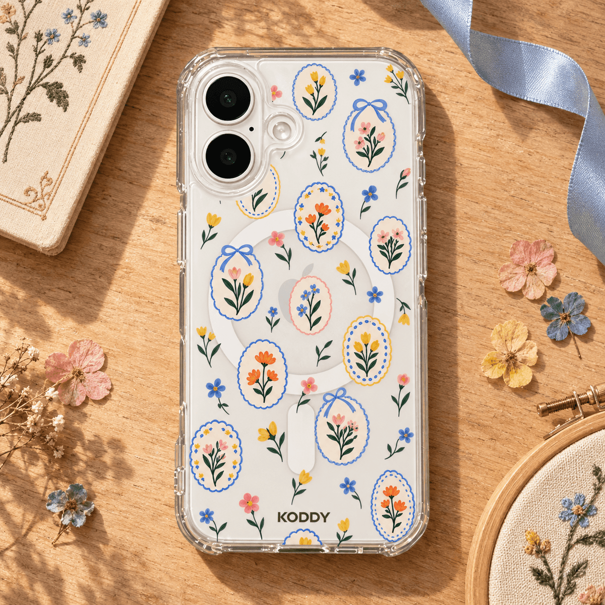 Framed Floral Aesthetic Phone Case-KODDY aesthetic iphone case UK