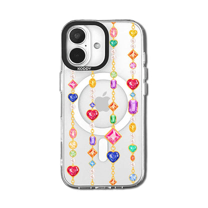 Gem Stone Chain iPhone Case-KODDY