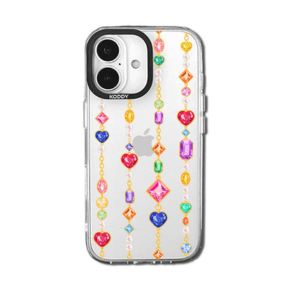 Gem Stone Chain iPhone Case-KODDY