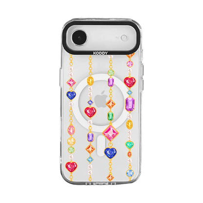 Gem Stone Chain iPhone Case-KODDY