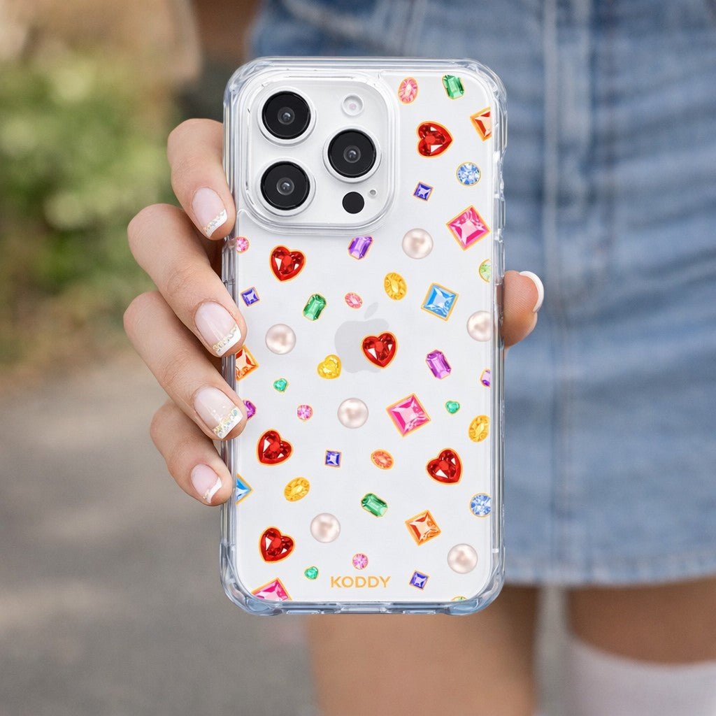 Gem Stone Pendants Phone Case - KODDY aesthetic iphone case UK